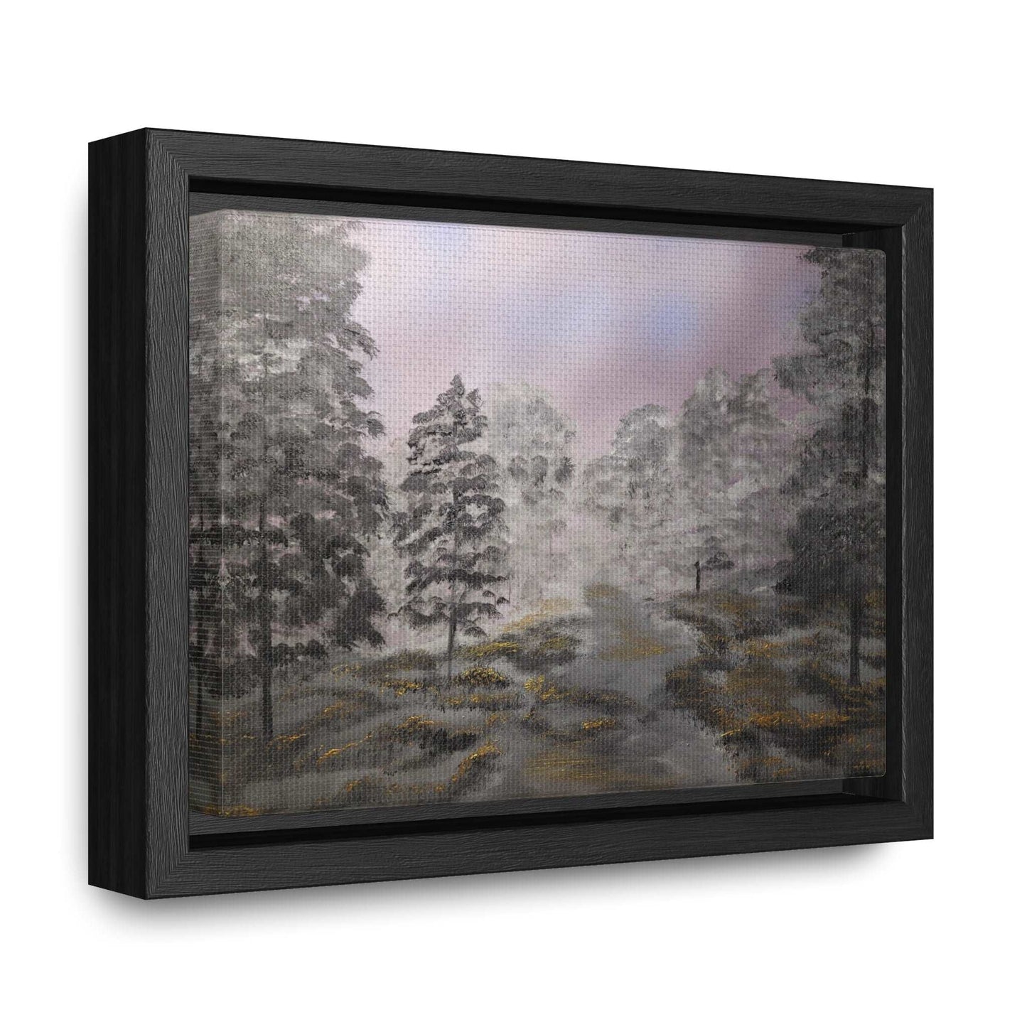 Canvas Wraps - Golden Forest Landscape Painting