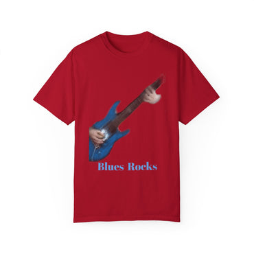 T Shirt Blues Rocks guitar