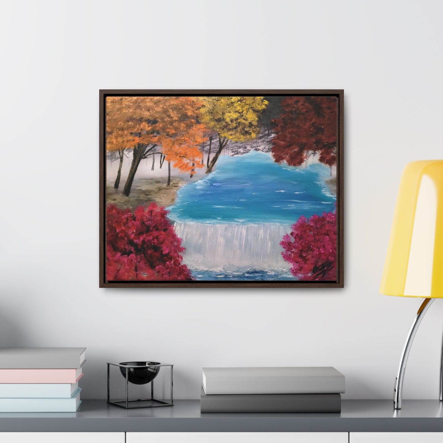 Descending Waters - Gallery Canvas Wraps, Horizontal Frame