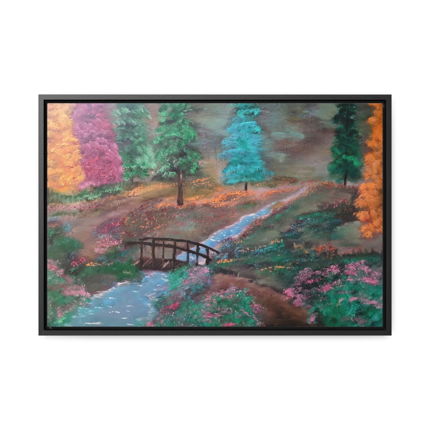 The Lighted Forest - Gallery Canvas Wraps, Horizontal Frame