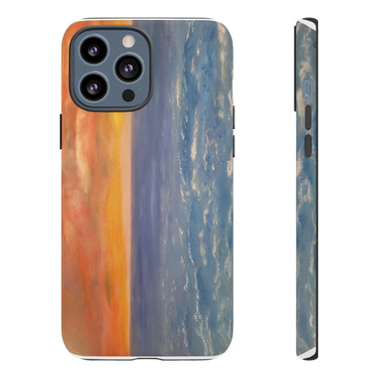 Artistic Ocean Sunset Phone Case - Tough and Stylish Protection