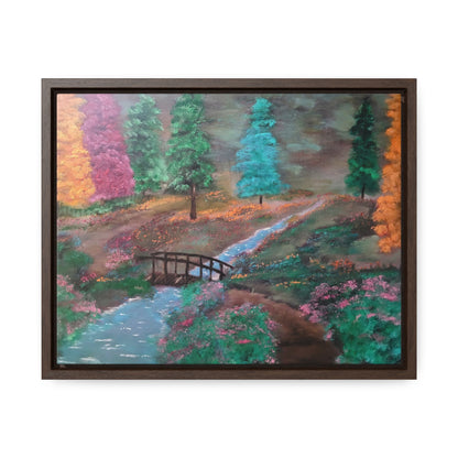 The Lighted Forest - Gallery Canvas Wraps, Horizontal Frame