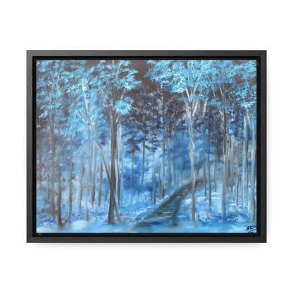 Blue Mist Forest - Gallery Canvas Wraps, Horizontal Frame