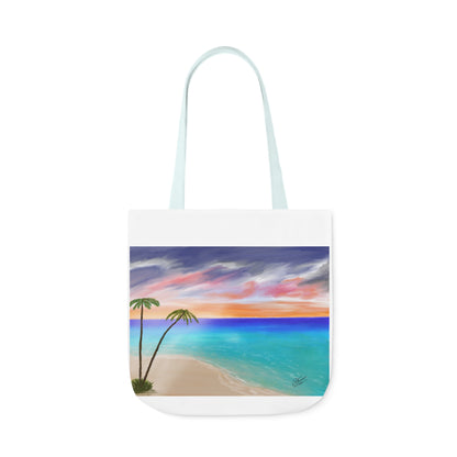 Canvas Tote Bag, Tropical Haven Art