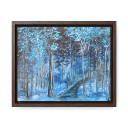 Blue Mist Forest - Gallery Canvas Wraps, Horizontal Frame