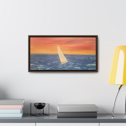 Sailing The Open Sea  - Gallery Canvas Wraps, Horizontal Frame