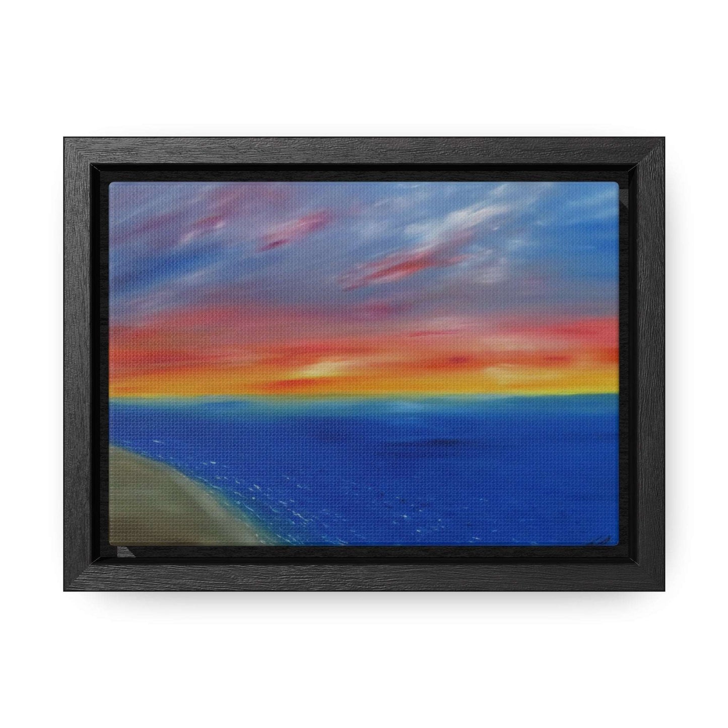 Coastal Sunset - Gallery Canvas Wraps, Horizontal Frame