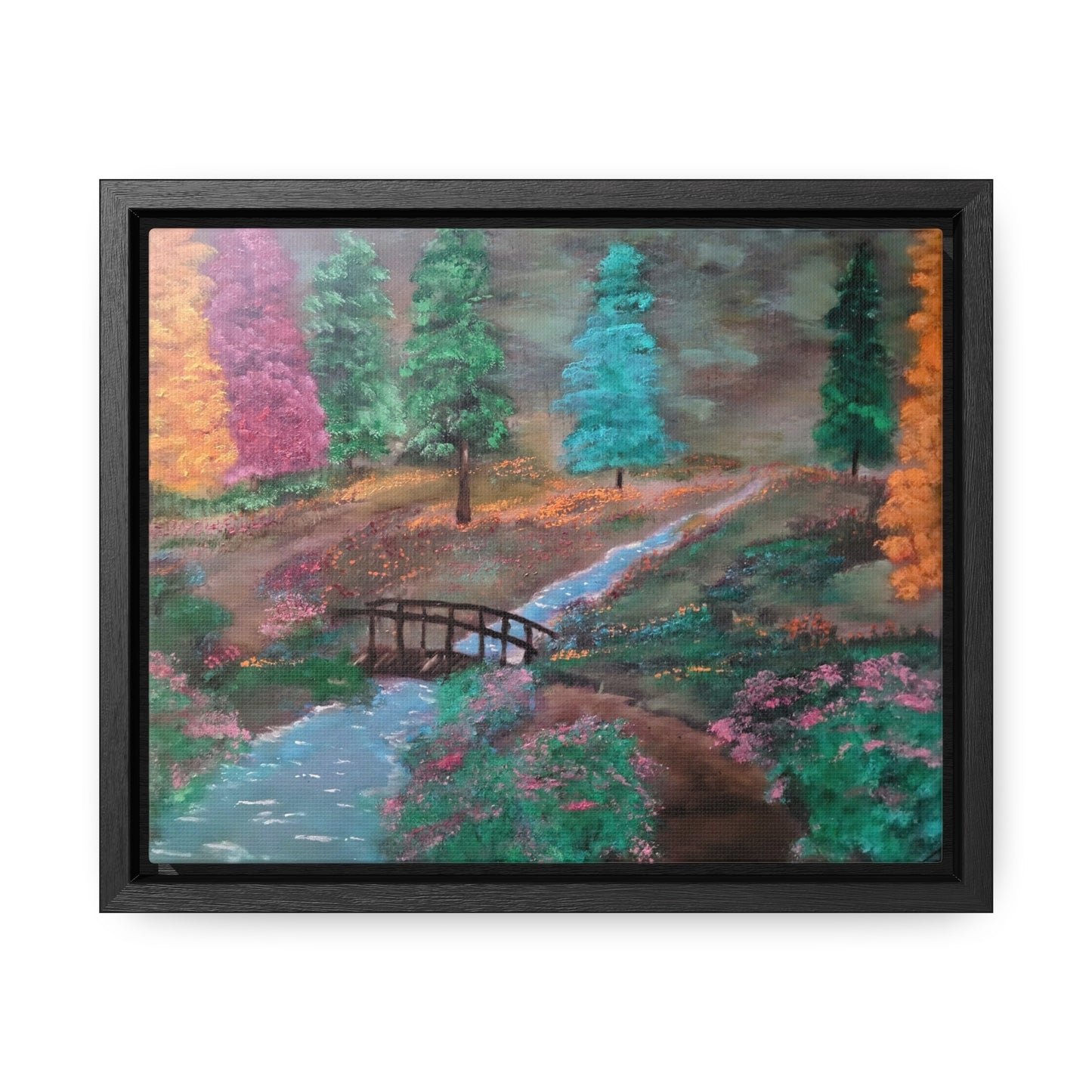 The Lighted Forest - Gallery Canvas Wraps, Horizontal Frame