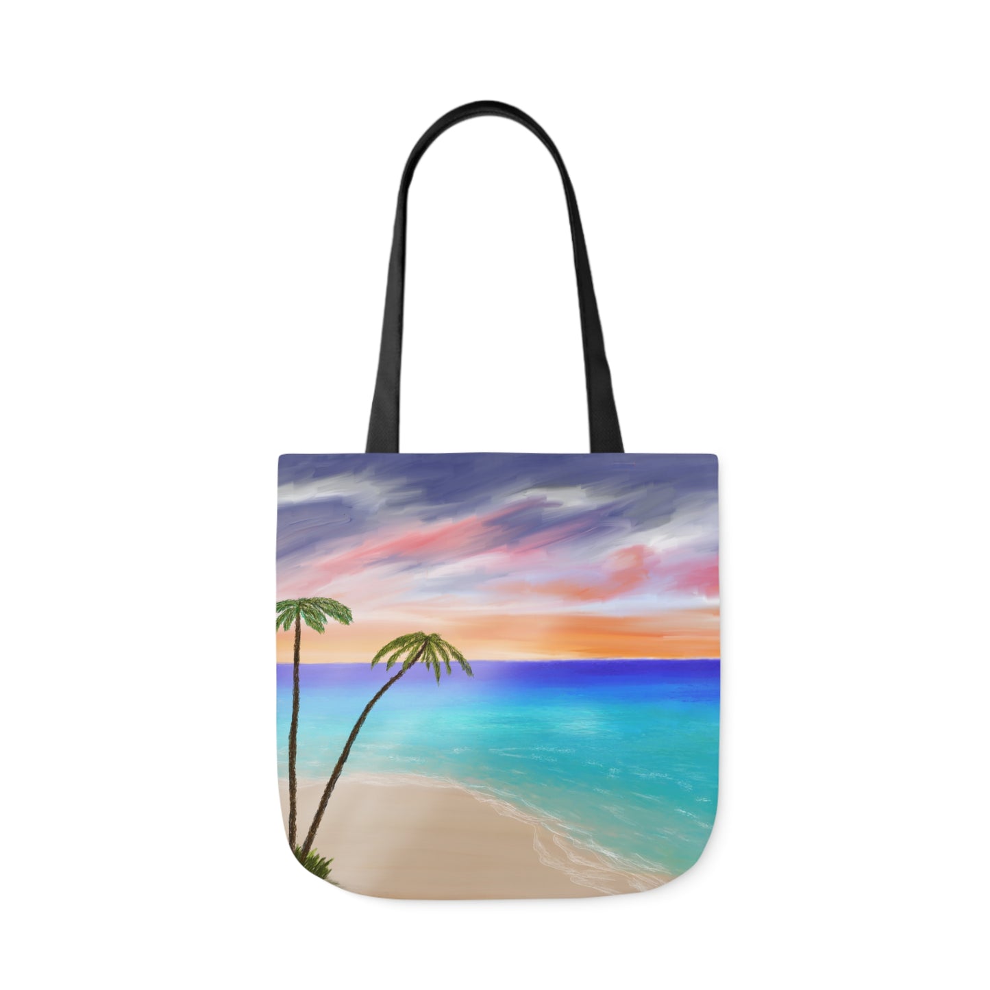 Canvas Tote Bag, Tropical Haven Art