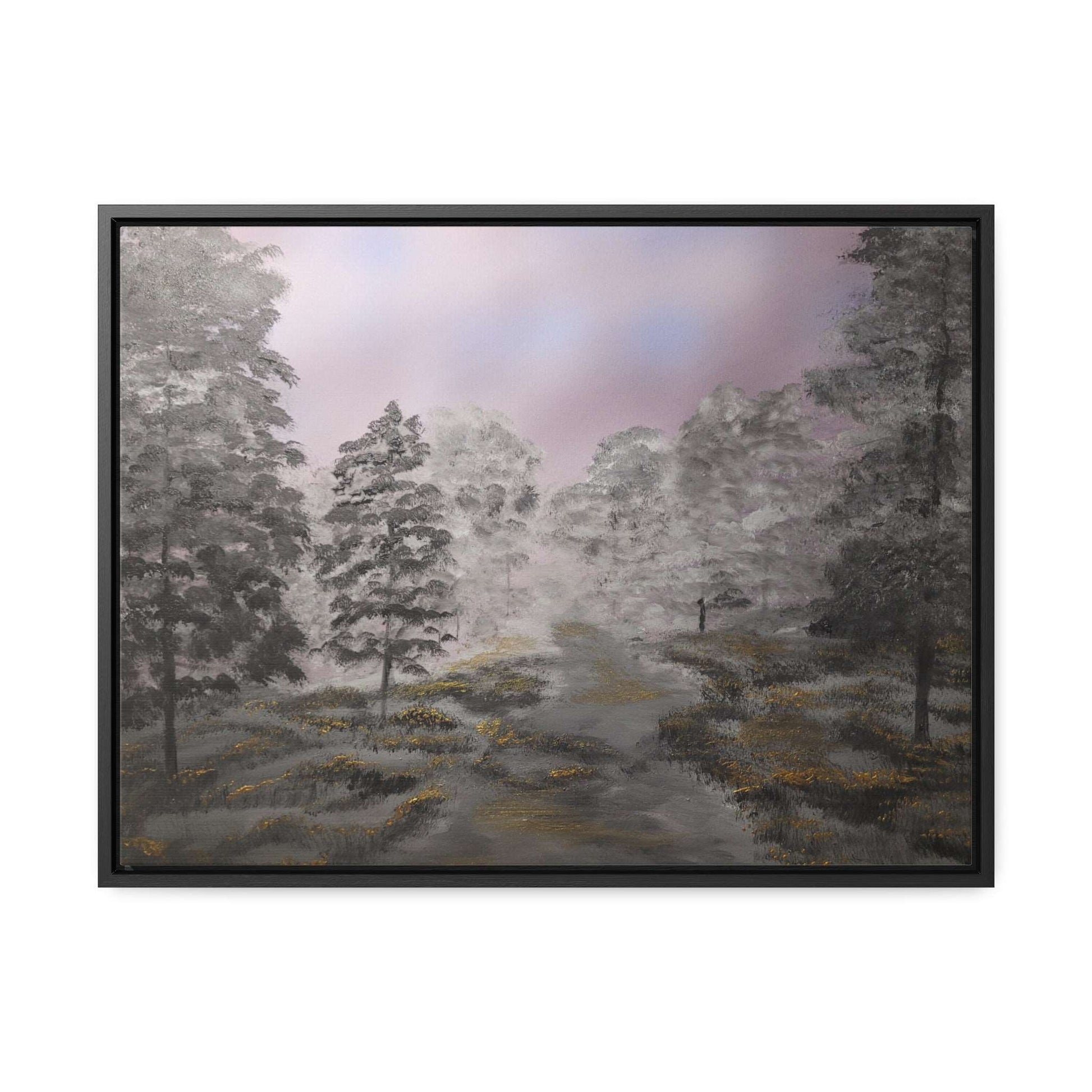 Canvas Wraps - Golden Forest Landscape Painting