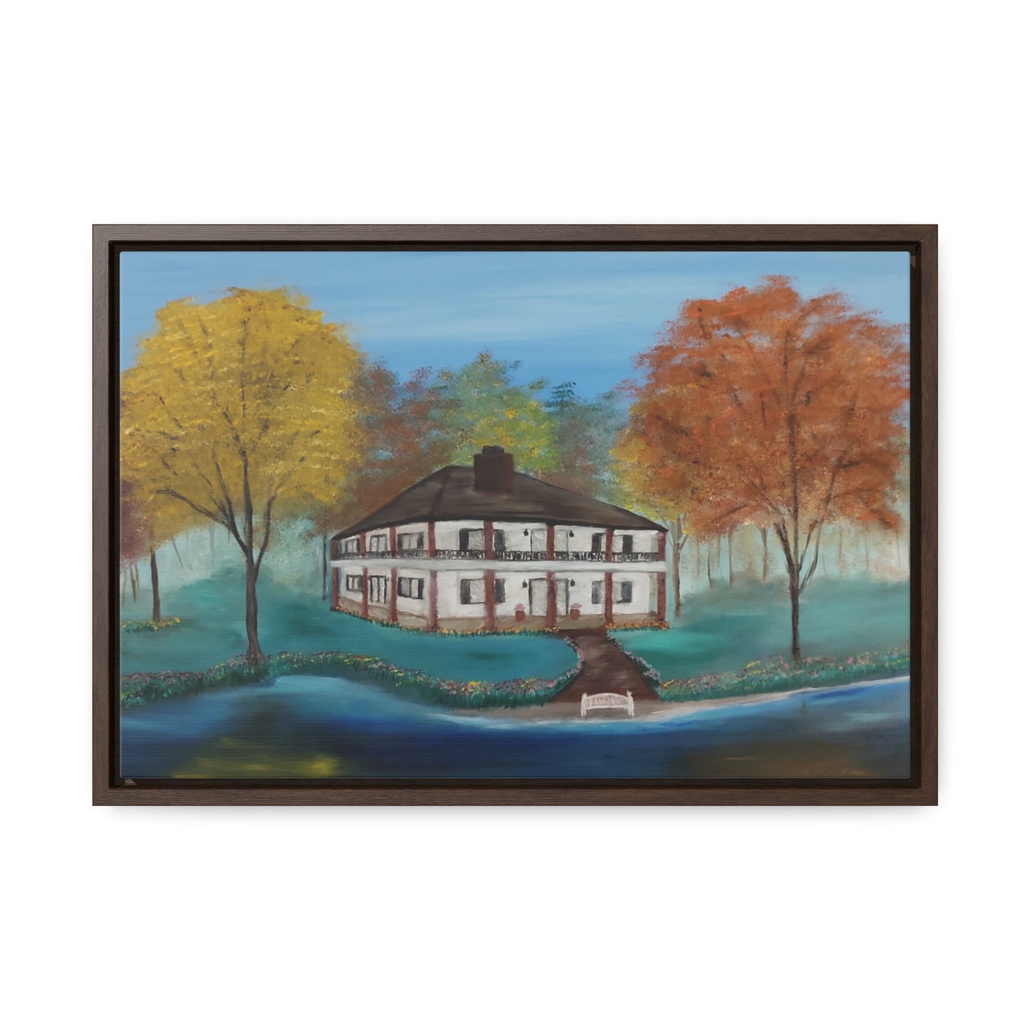 Estate On The Lake  - Gallery Canvas Wraps, Horizontal Frame