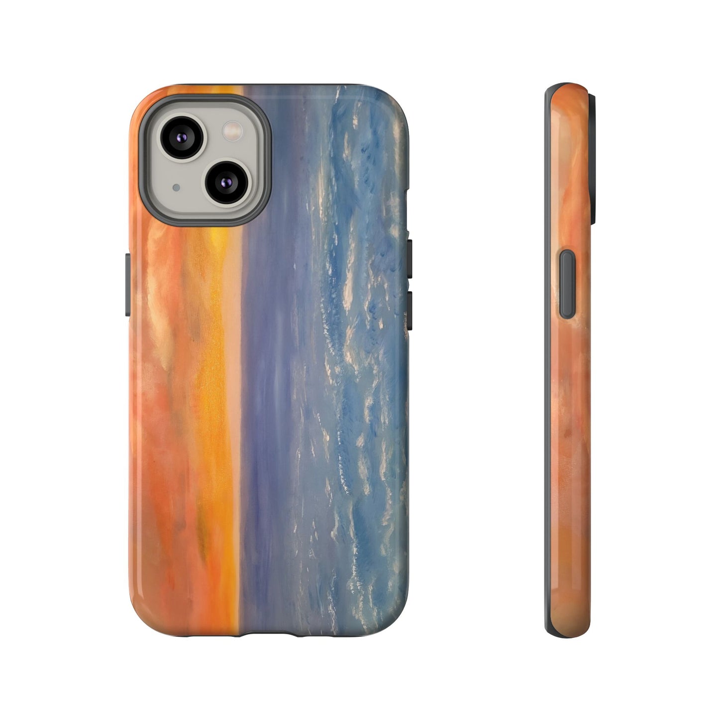 Artistic Ocean Sunset Phone Case - Tough and Stylish Protection