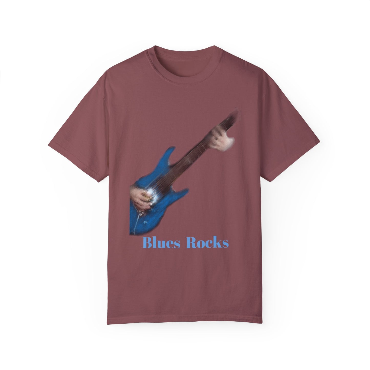 T Shirt Blues Rocks guitar