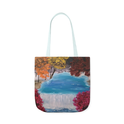 Canvas Tote Bag, Descending Waters Art