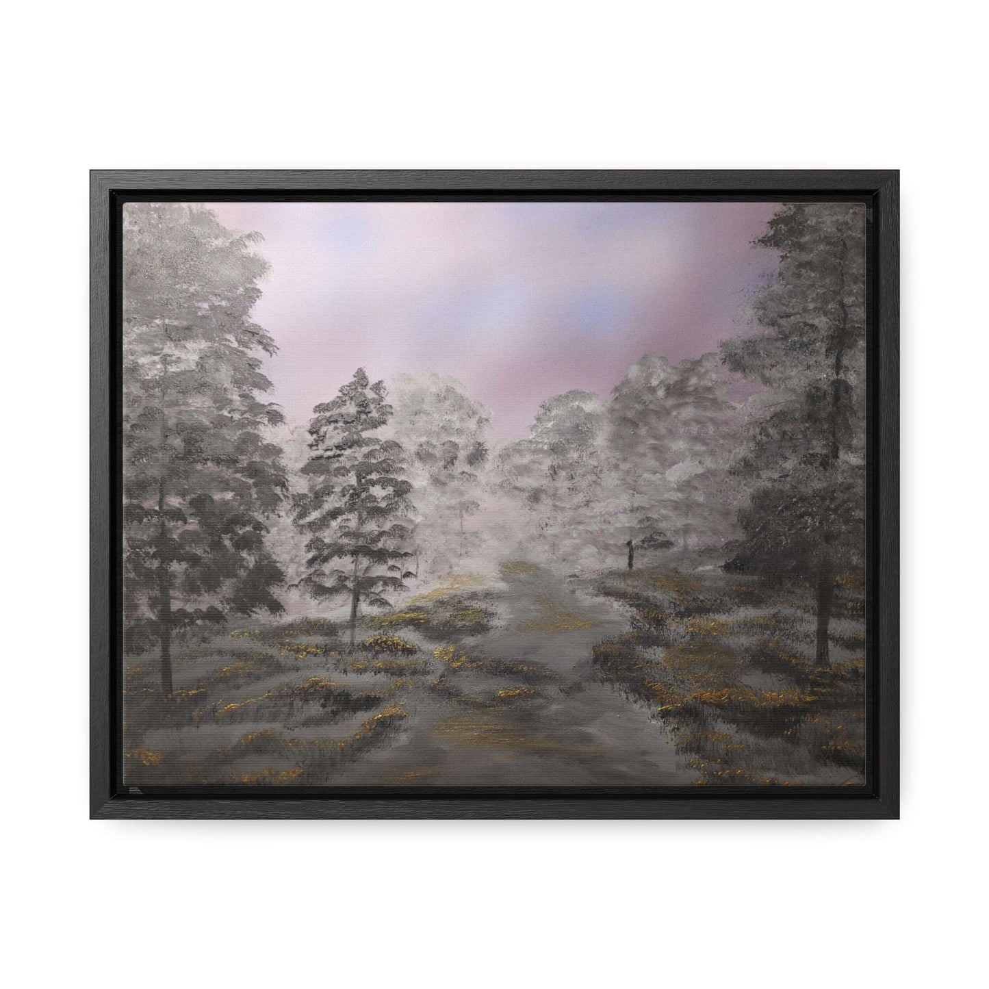 Canvas Wraps - Golden Forest Landscape Painting