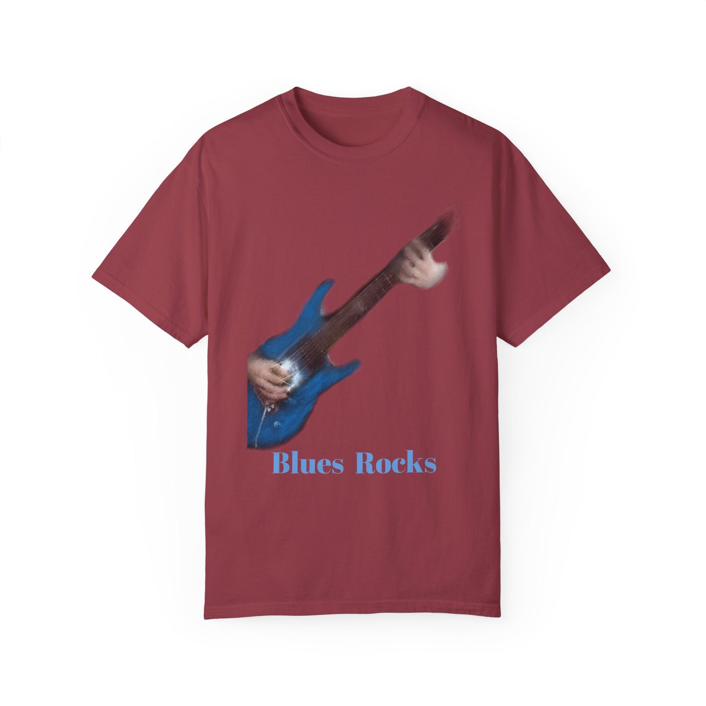 T Shirt Blues Rocks guitar