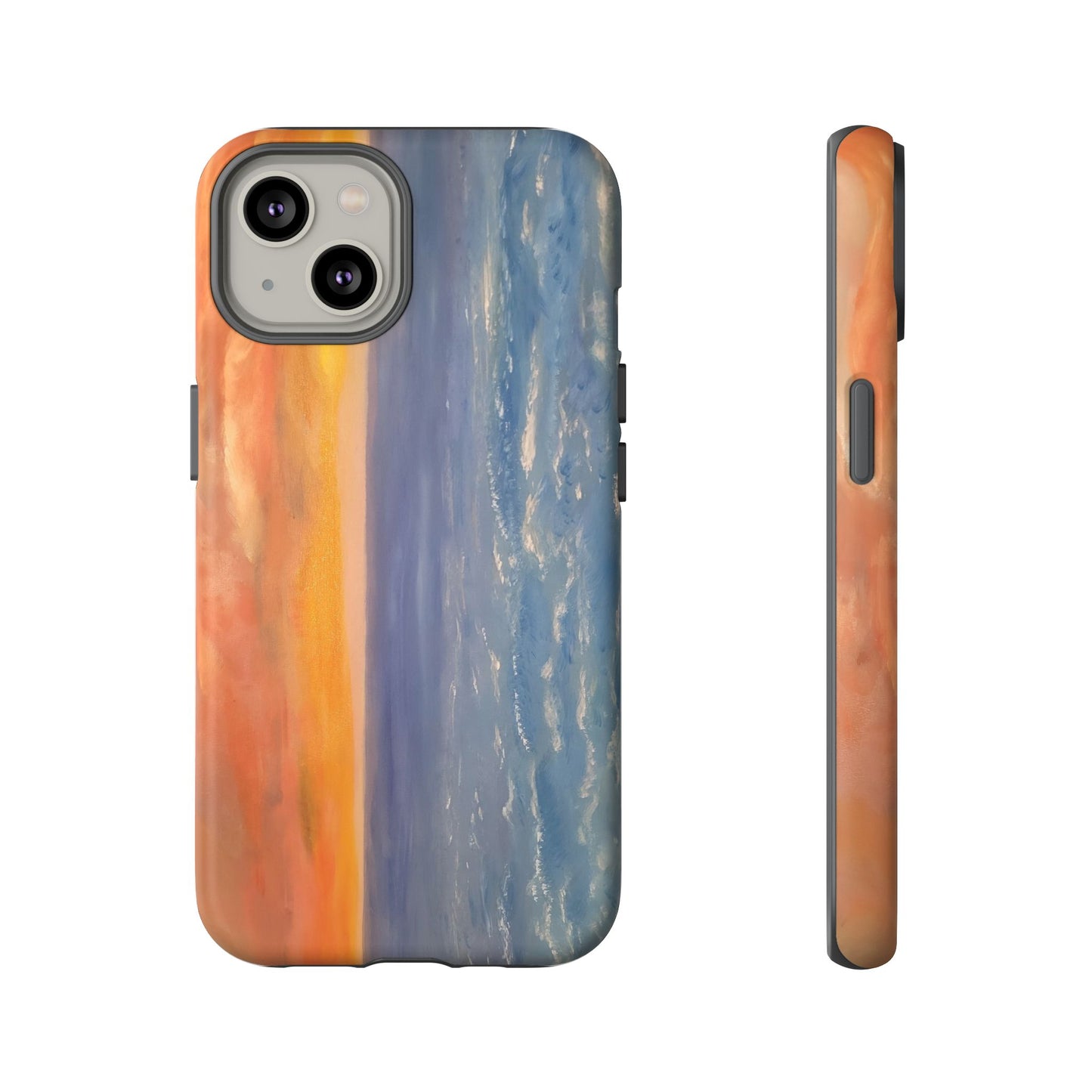 Artistic Ocean Sunset Phone Case - Tough and Stylish Protection