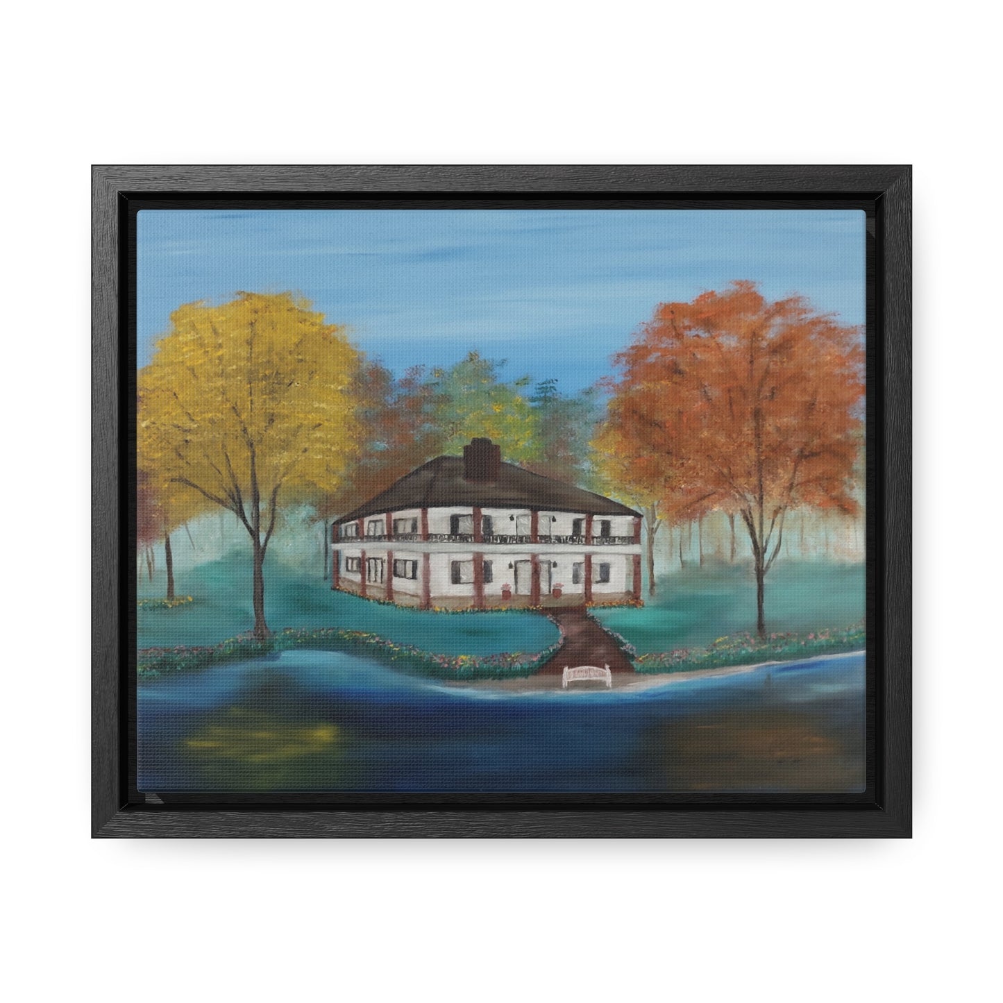 Estate On The Lake  - Gallery Canvas Wraps, Horizontal Frame