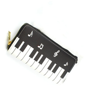 New Style Ladies Wallet Clutch Bag Piano Note Coin Purse Wallet