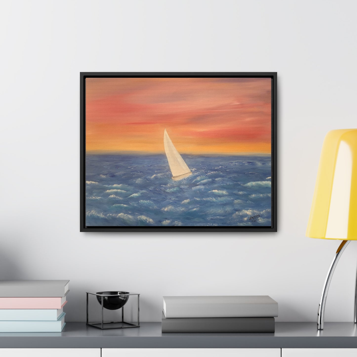 Sailing The Open Sea  - Gallery Canvas Wraps, Horizontal Frame