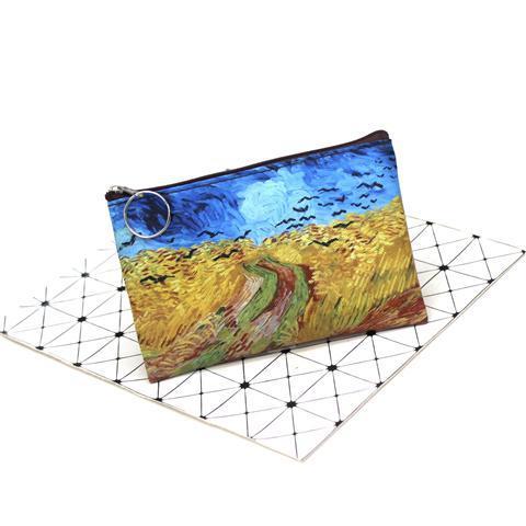 Coin Purse Oil Painting Coin Bag Small Square Bag