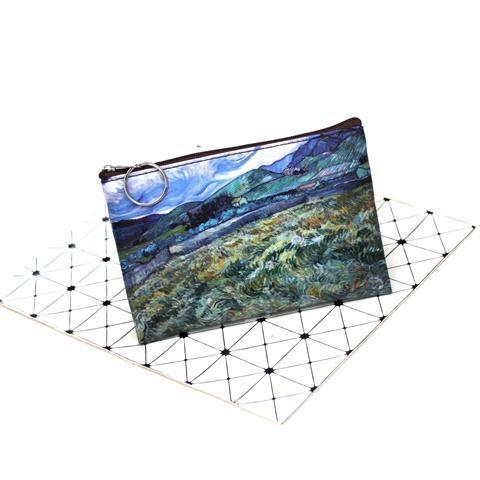 Coin Purse Oil Painting Coin Bag Small Square Bag