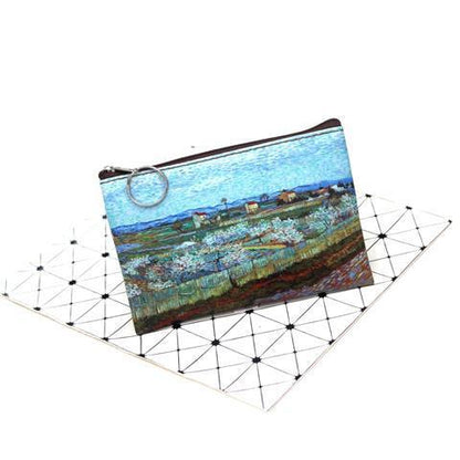 Coin Purse Oil Painting Coin Bag Small Square Bag