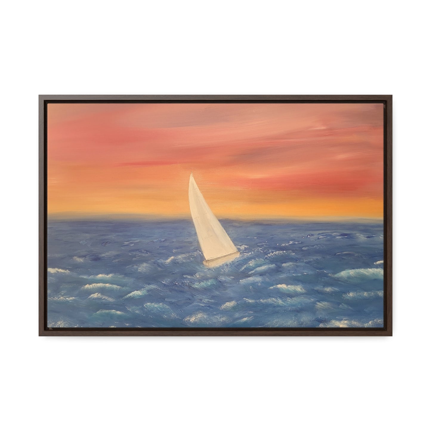 Sailing The Open Sea  - Gallery Canvas Wraps, Horizontal Frame