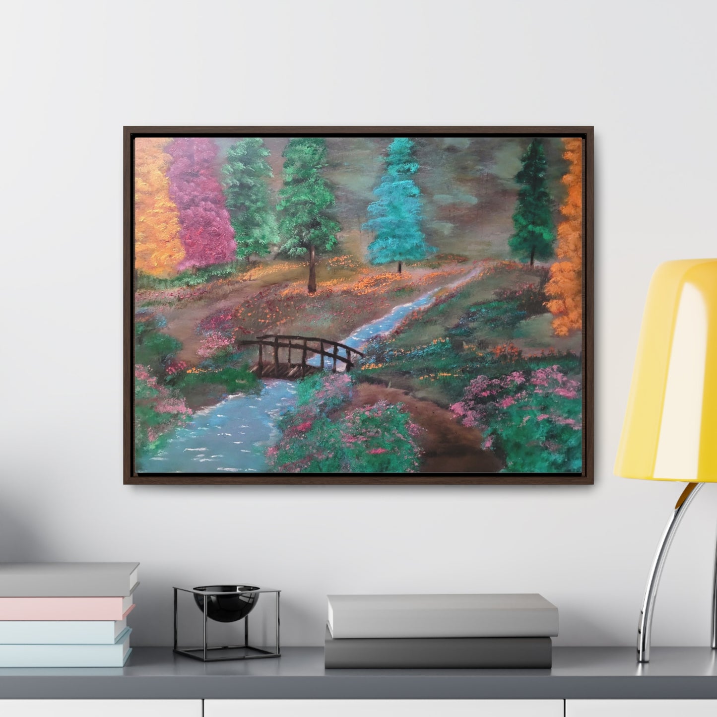 The Lighted Forest - Gallery Canvas Wraps, Horizontal Frame