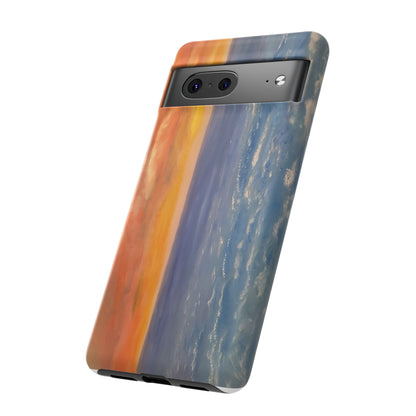 Artistic Ocean Sunset Phone Case - Tough and Stylish Protection