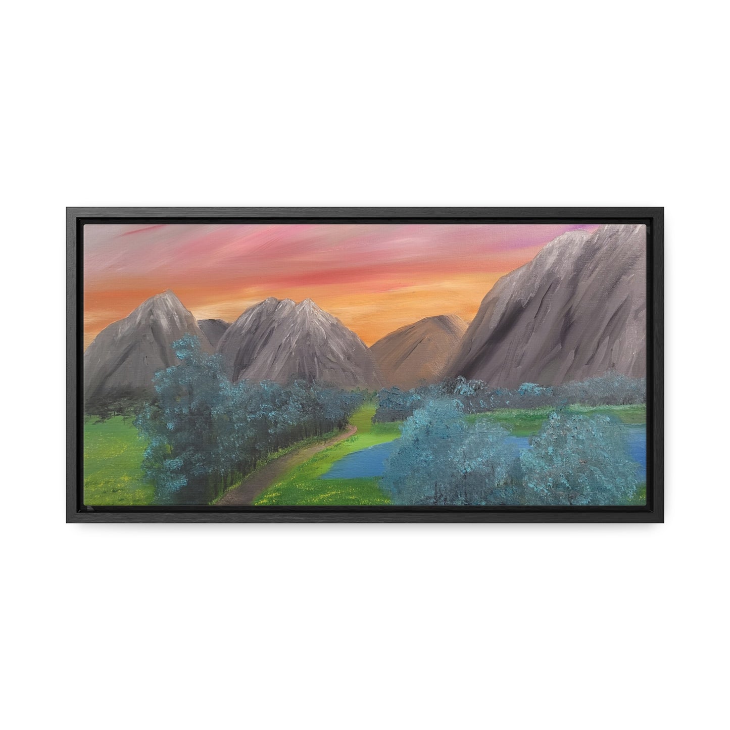 Valley Of Yellow Meadows - Gallery Canvas Wraps, Horizontal Frame