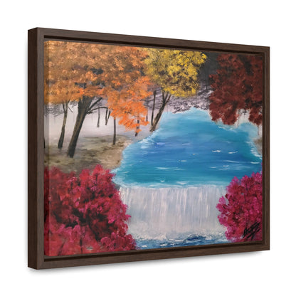 Descending Waters - Gallery Canvas Wraps, Horizontal Frame