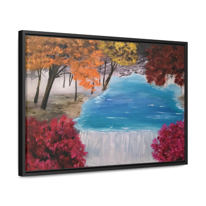 Descending Waters - Gallery Canvas Wraps, Horizontal Frame