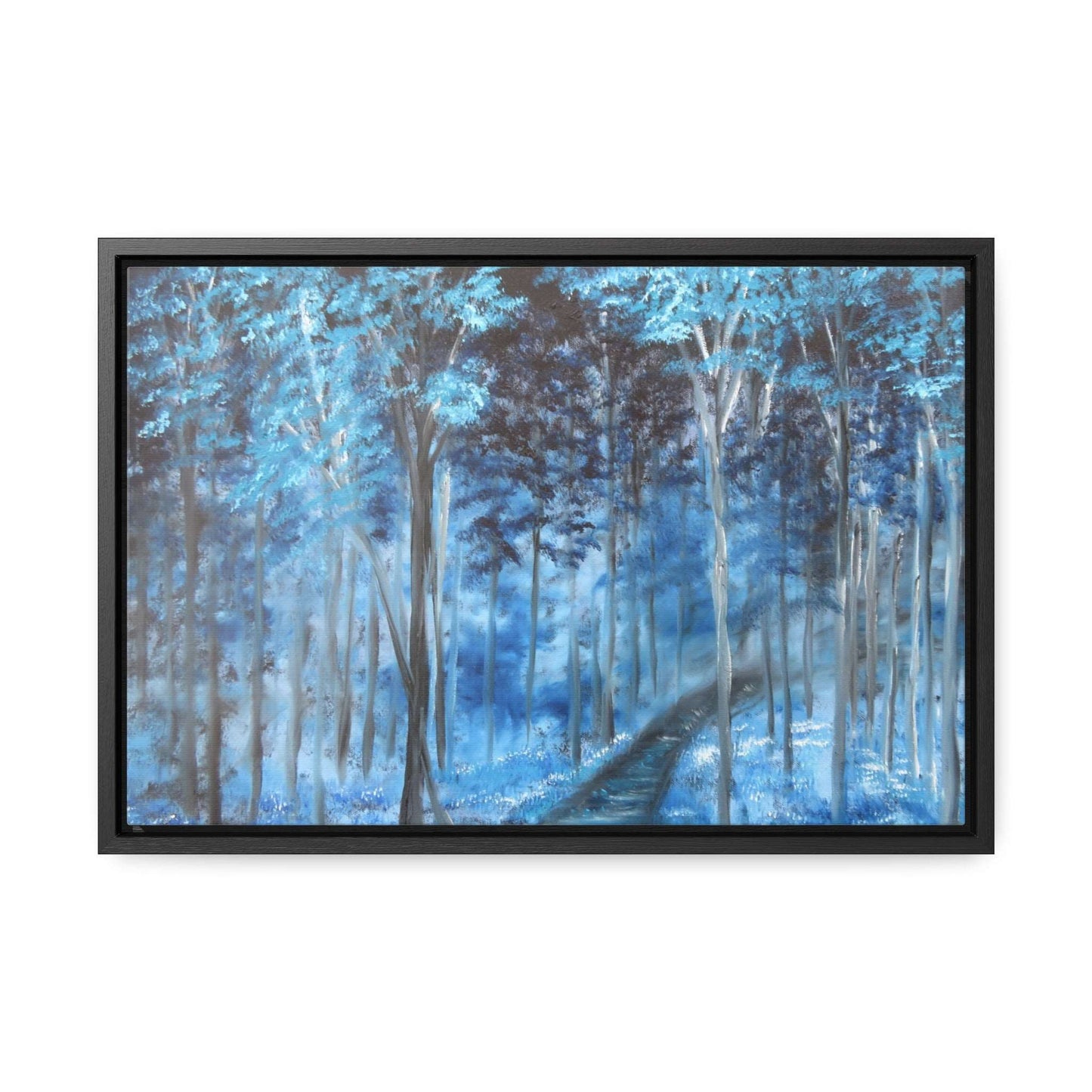 Blue Mist Forest - Gallery Canvas Wraps, Horizontal Frame