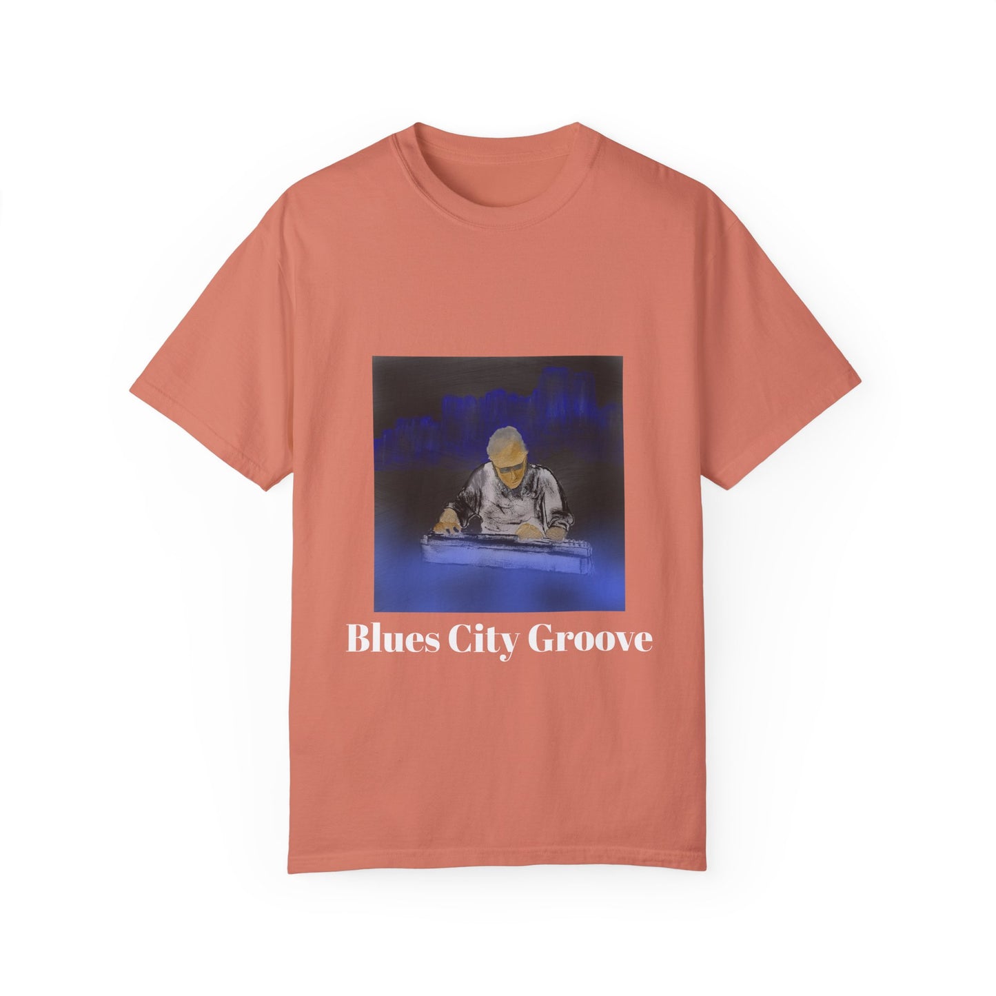 Blues City Groove T-Shirt - Unisex Garment-Dyed