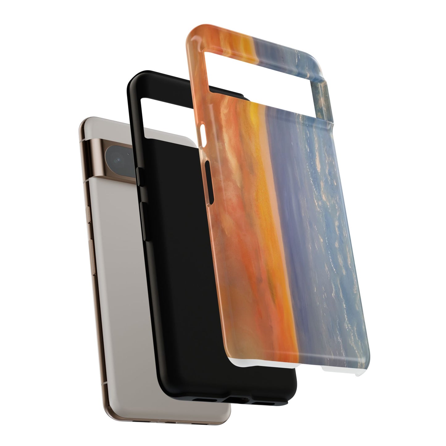 Artistic Ocean Sunset Phone Case - Tough and Stylish Protection