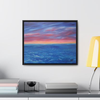 High Seas Sunset - Gallery Canvas Wraps, Horizontal Frame