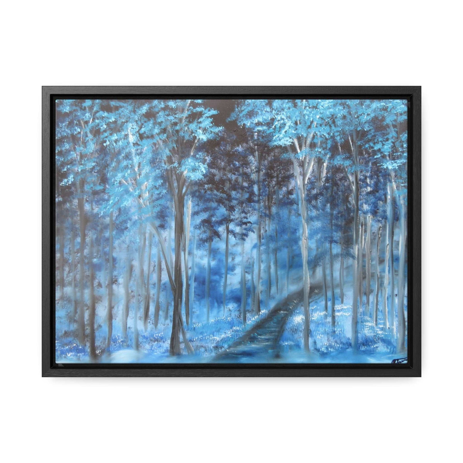 Blue Mist Forest - Gallery Canvas Wraps, Horizontal Frame