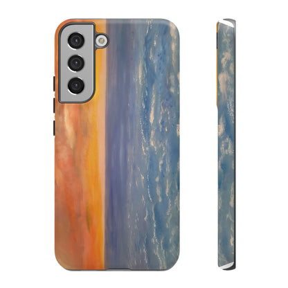 Artistic Ocean Sunset Phone Case - Tough and Stylish Protection