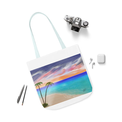 Canvas Tote Bag, Tropical Haven Art