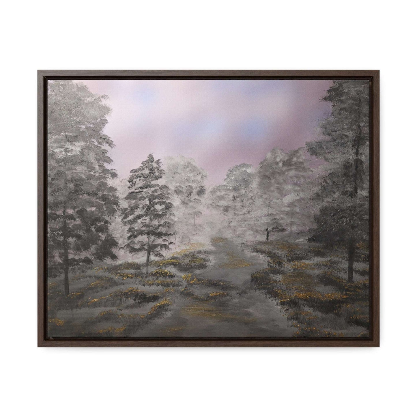 Canvas Wraps - Golden Forest Landscape Painting