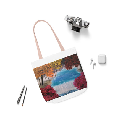 Canvas Tote Bag, Descending Waters Art