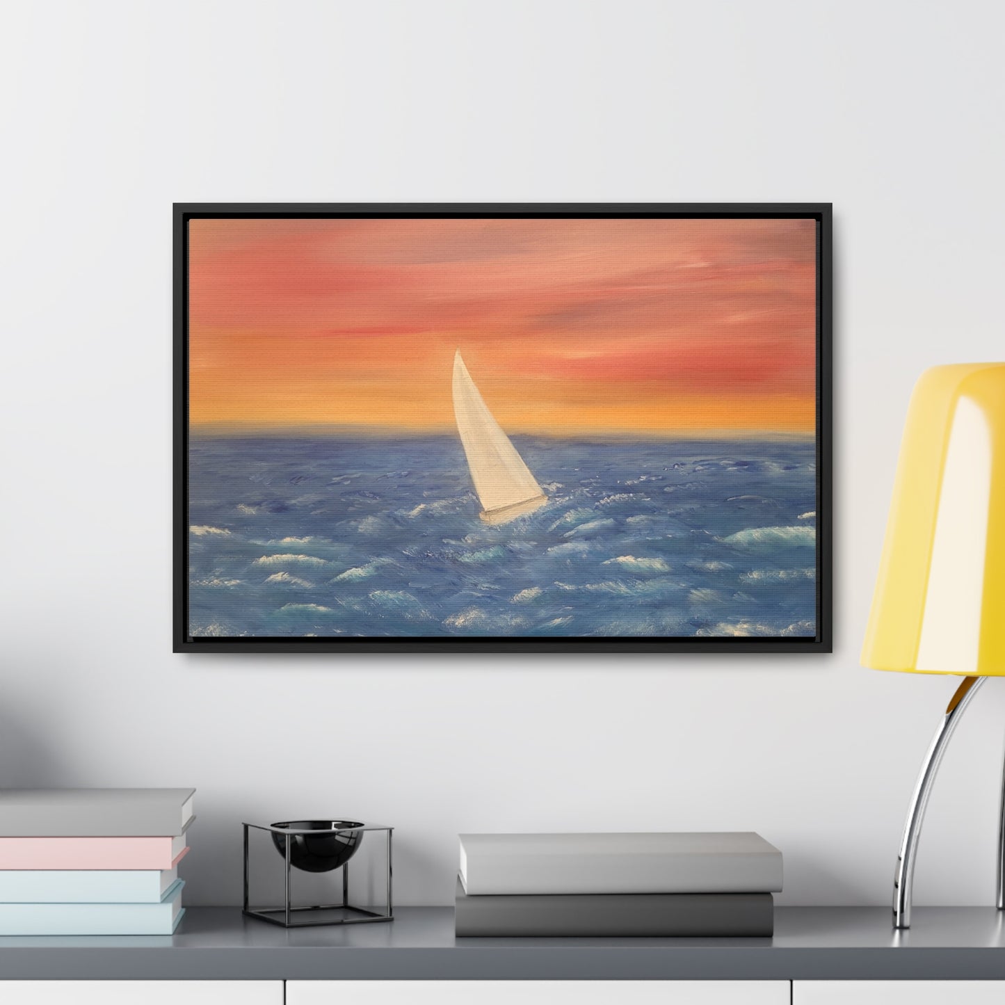 Sailing The Open Sea  - Gallery Canvas Wraps, Horizontal Frame