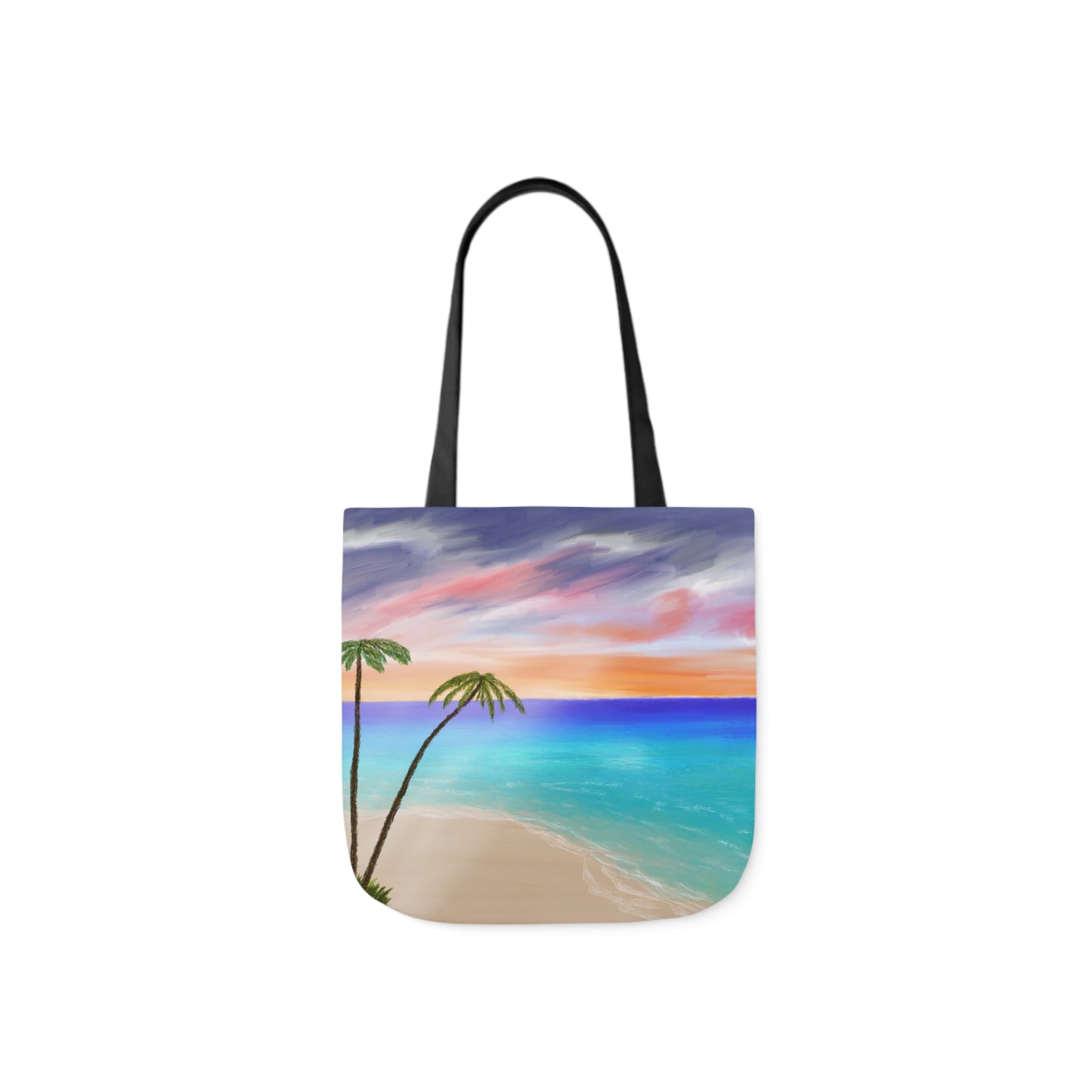 Canvas Tote Bag, Tropical Haven Art