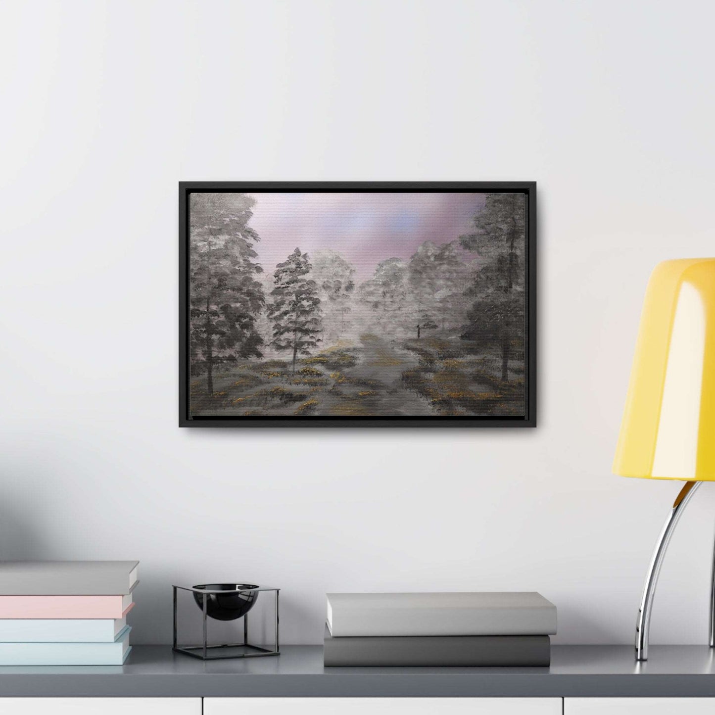 Canvas Wraps - Golden Forest Landscape Painting