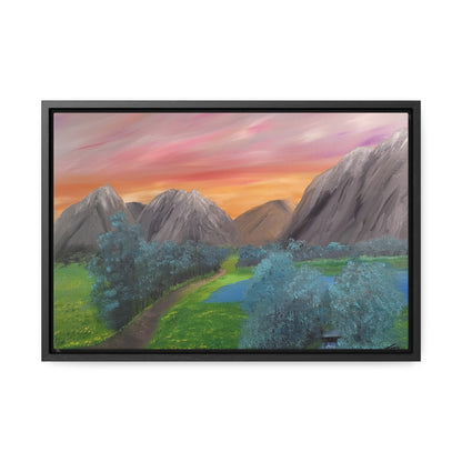 Valley Of Yellow Meadows - Gallery Canvas Wraps, Horizontal Frame