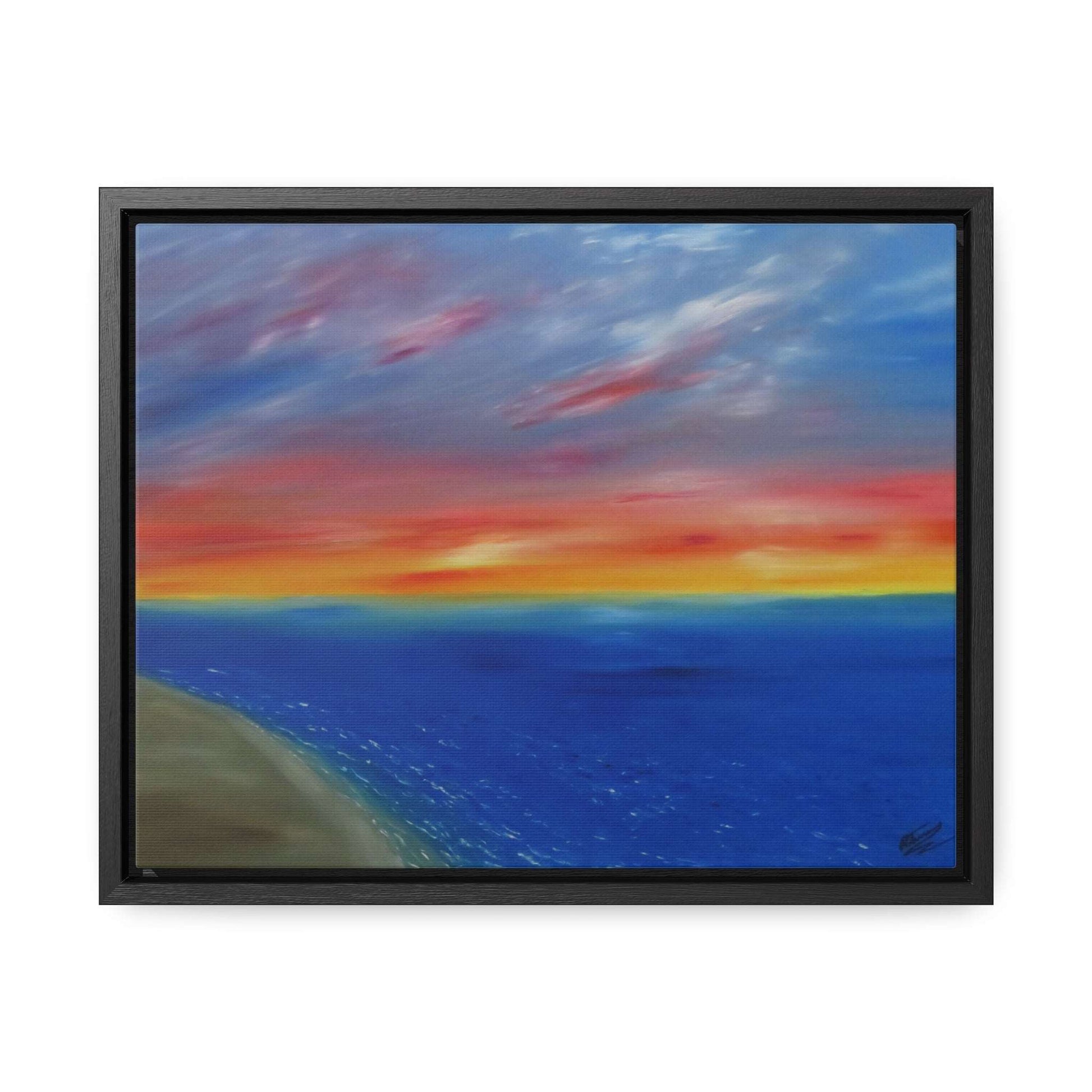 Coastal Sunset - Gallery Canvas Wraps, Horizontal Frame