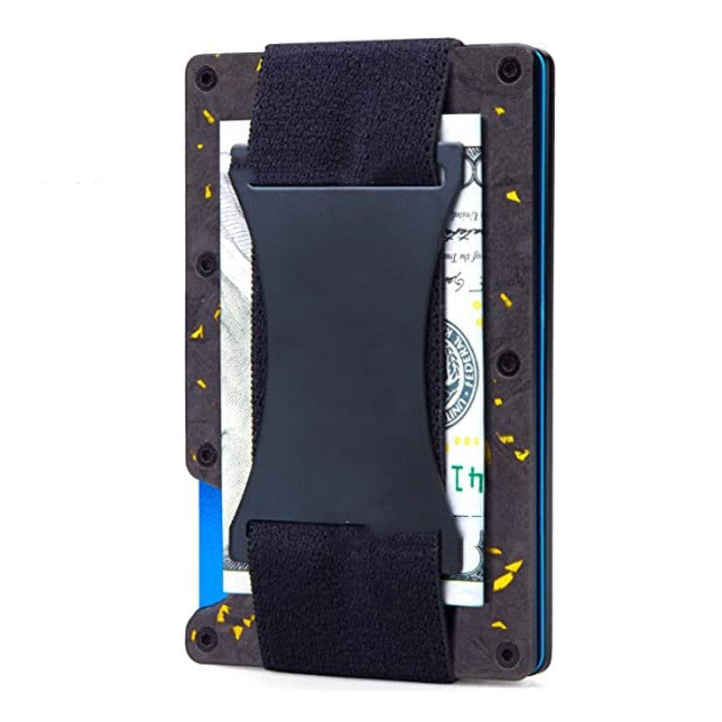 Metal Carbon Fiber Wallet Anti-theft Brush