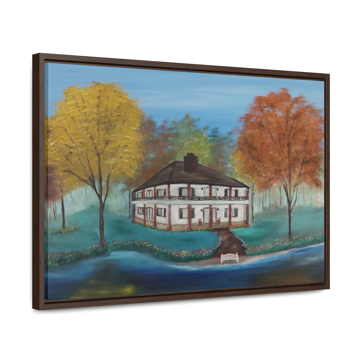 Estate On The Lake  - Gallery Canvas Wraps, Horizontal Frame