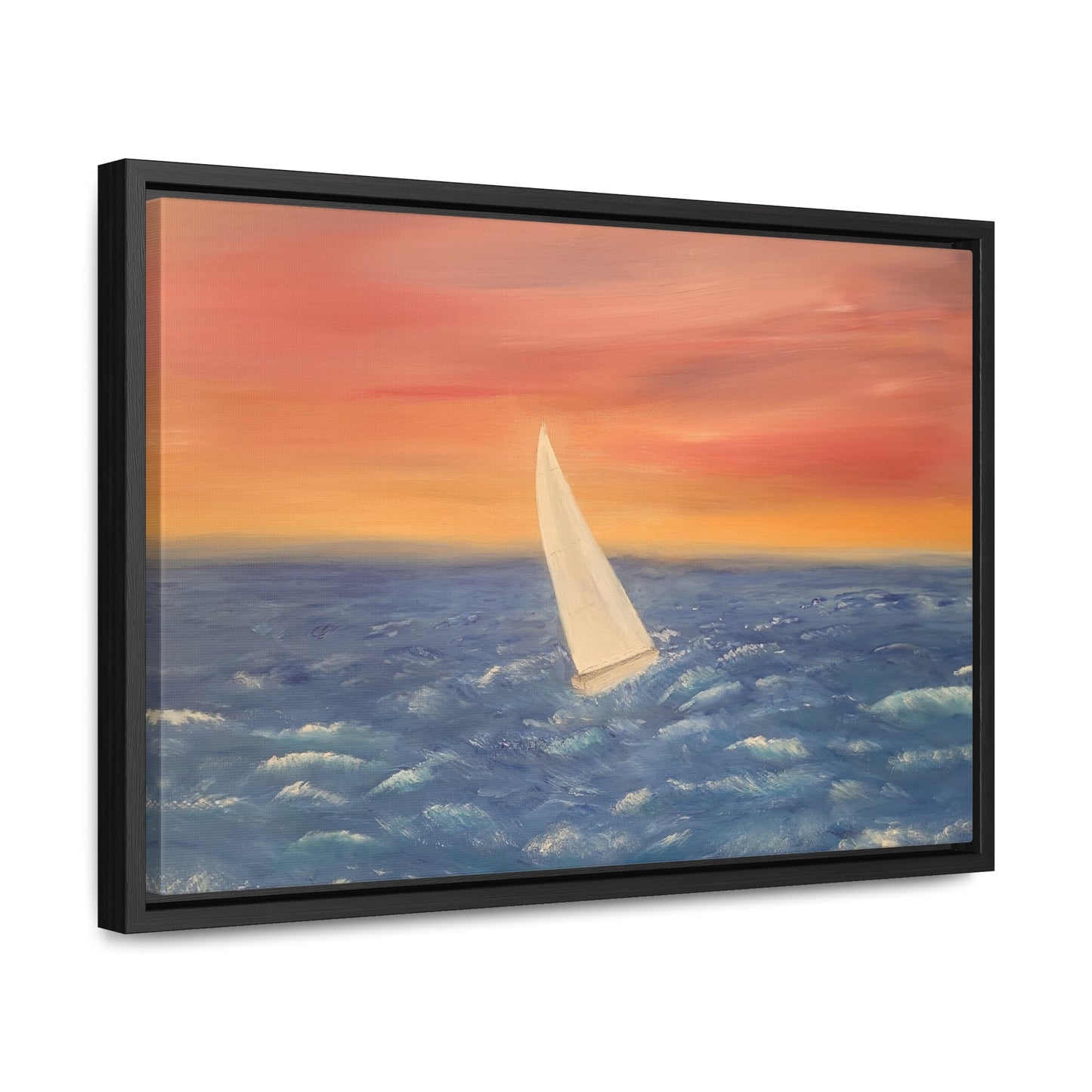 Sailing The Open Sea  - Gallery Canvas Wraps, Horizontal Frame